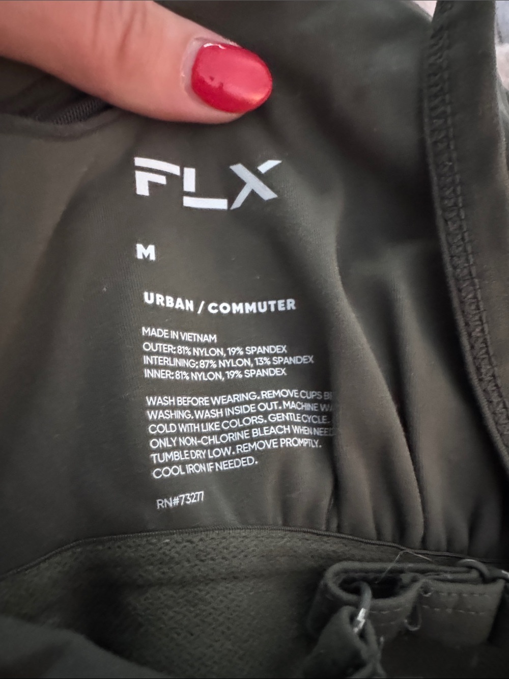 FLX Olive Green Mini Athletic Dress with Spaghetti Straps - Picture 8 of 8